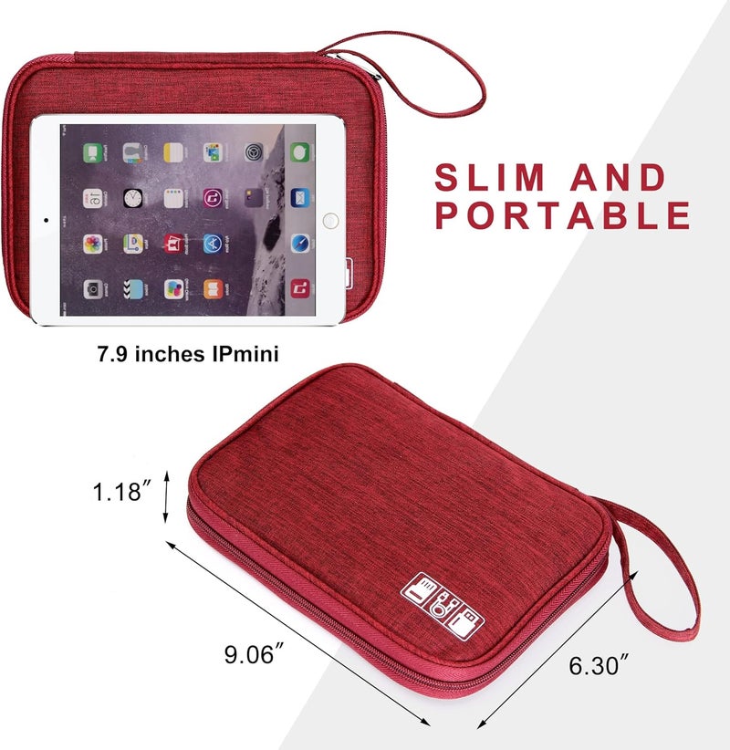 CILLA Travel Cord Organizer Case, Portable Waterproof Storage Bag for Charger, Cord, USB, Power Bank, Earphone, SD Card, Travel Essentials - Image 2